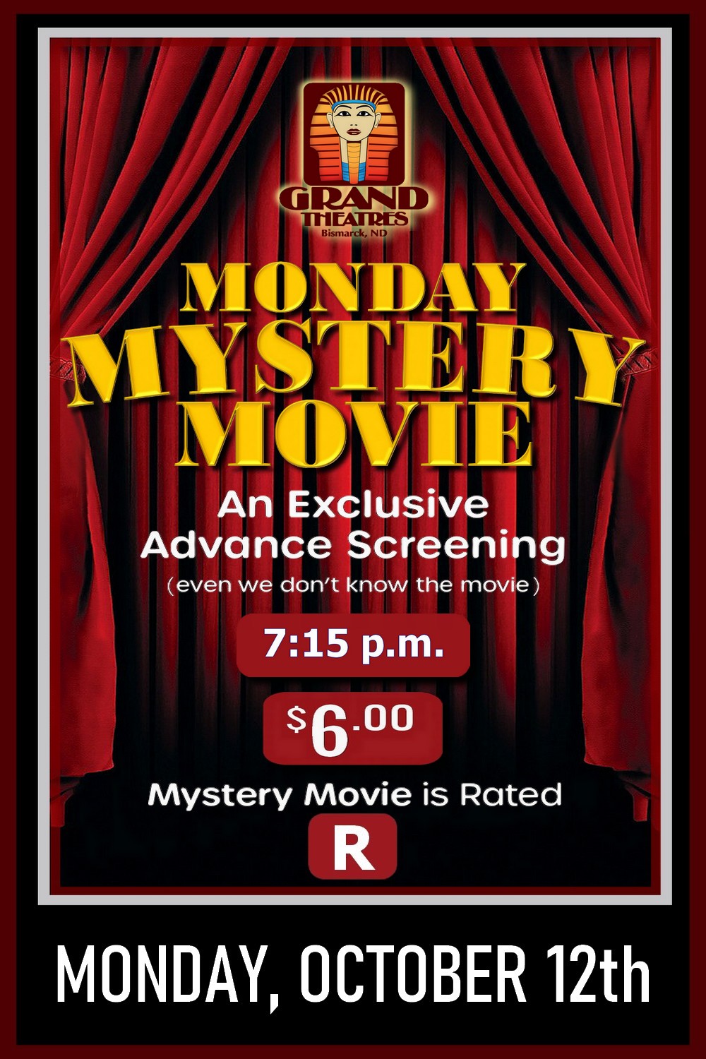 Monday Mystery Movie! 10/12 - RATED R