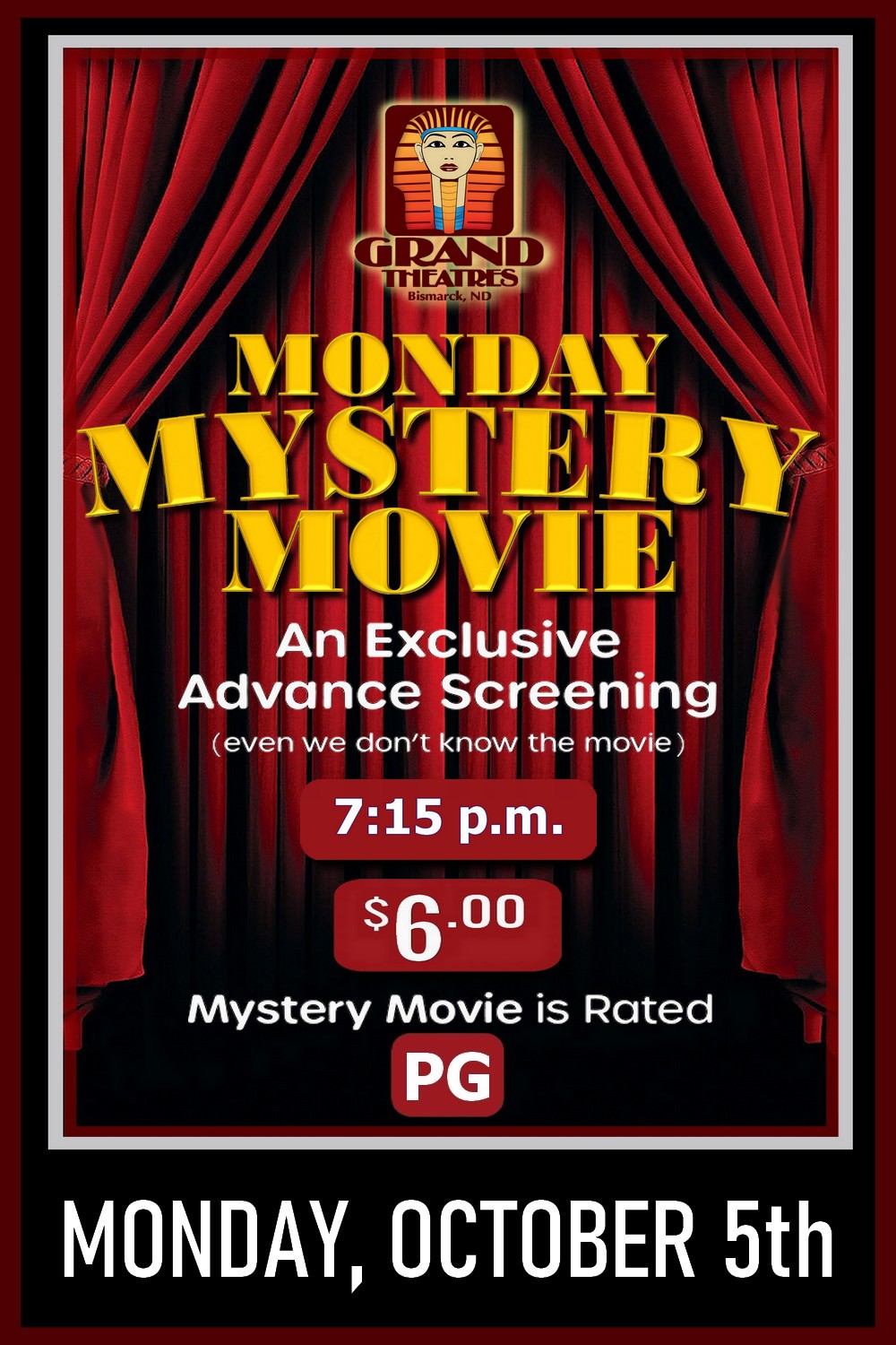 Monday Mystery Movie! 10/5 - RATED PG