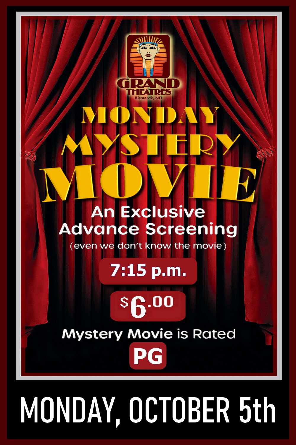 Monday Mystery Movie! 10/5 - RATED PG