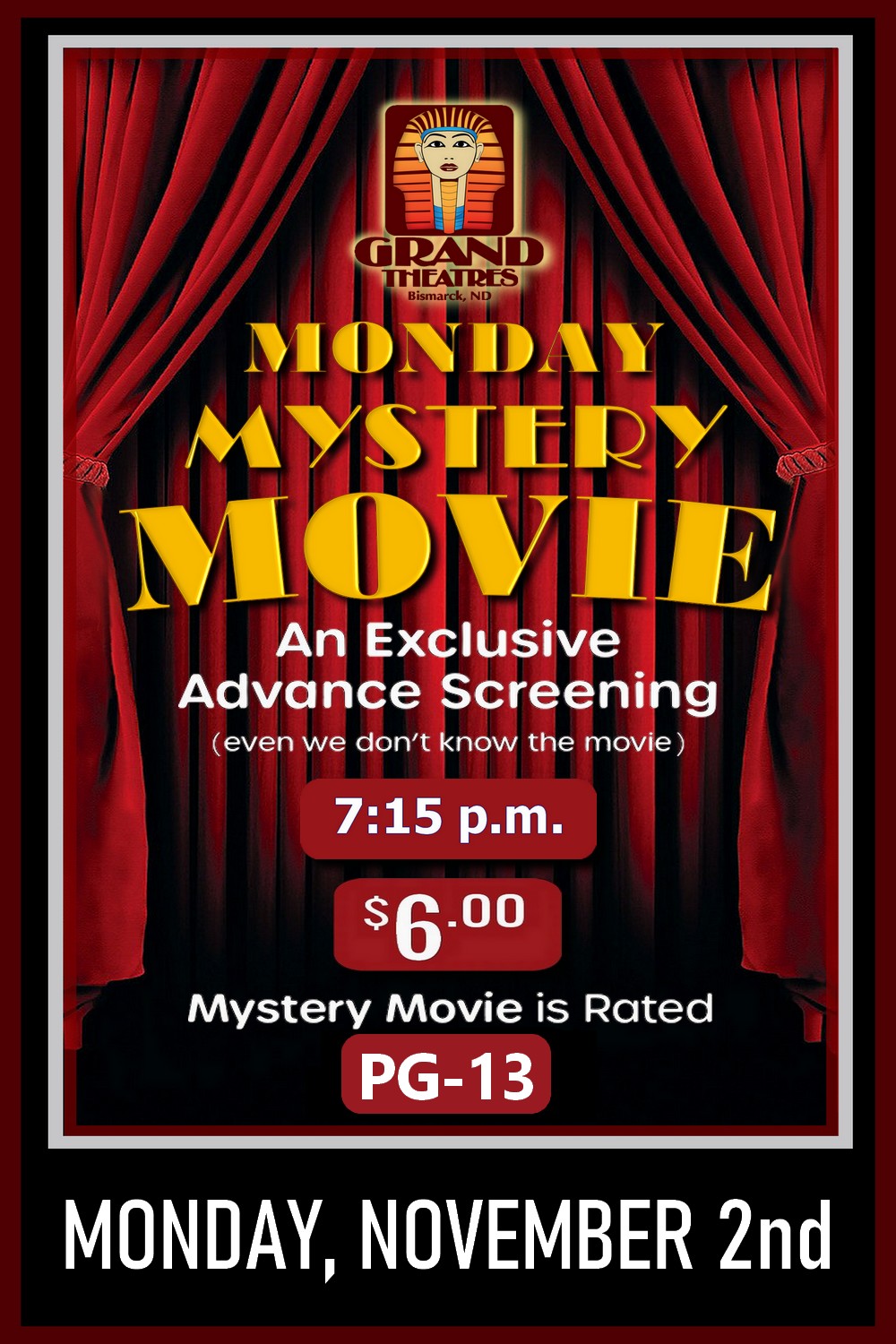 Monday Mystery Movie! 11/2 - RATED PG-13
