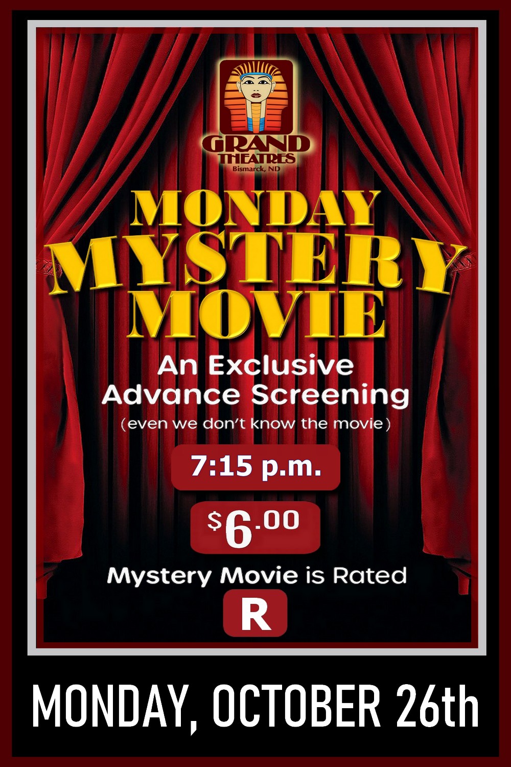 Monday Mystery Movie! 10/26 - RATED R